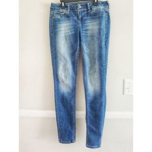 Maurices lined distressed skinny jeans